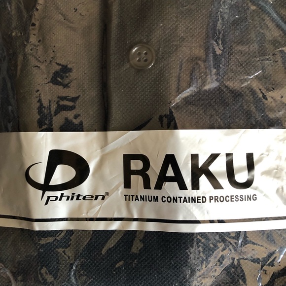 Vintage Phiten Raku Short Sleeve Polo Shirt Large - Picture 10 of 10